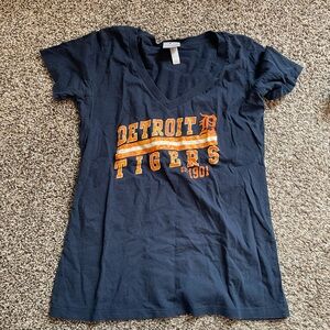 Detroit Tigers Navy Blue Kids Shirt